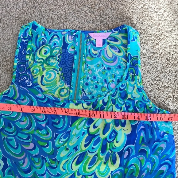 LILLY PULITZER Size S Green Multi Sleeveless Top - Picture 8 of 8